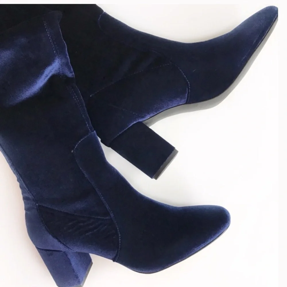Matisse Velvet Over the Knee Boots